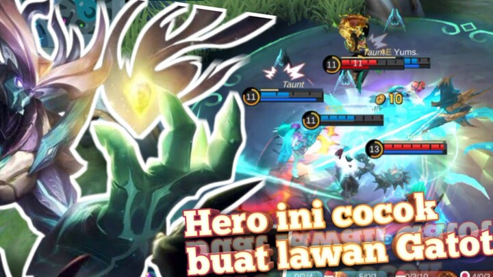 Lawan Gatot?! tenang pakek hero ini aja!? bisa counter si Gatot!? Gasss cobain - Mobile Legends