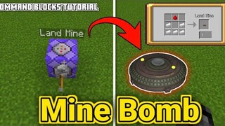 Create a Land Mine Bomb in Minecraft using 1 Command Block only