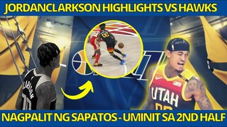 JORDAN CLARKSON HIGHLIGHTS VS ATLANTA HAWKS | NAGPALIT NG SAPATOS SA 2ND HALF AT UMINIT SA LARO