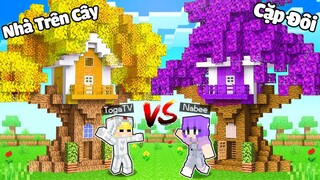 TÔ GÀ THỬ THÁCH 24H XÂY NHÀ TRÊN CÂY CẶP ĐÔI SIÊU KHỔNG LỒ VÀ DỄ THƯƠNG TRONG MINECRAFT CÙNG NABEE