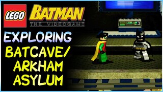 Exploring LEGO Hub Worlds | BATCAVE & ARKHAM ASYLUM (LEGO Batman: The Videogame)