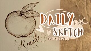 Day 2 : Orange Sketch ft @raraa.cebol | 100 Days Projects • Saydin Art