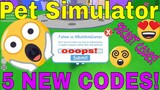 Pet simulator 5 all new codes 2021-2022 (100% working)