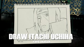 Draw king itachi | PArt sketch 1/2