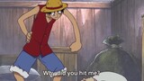 Luffy hitting Coby in their first meeting 😅😅|One Piece