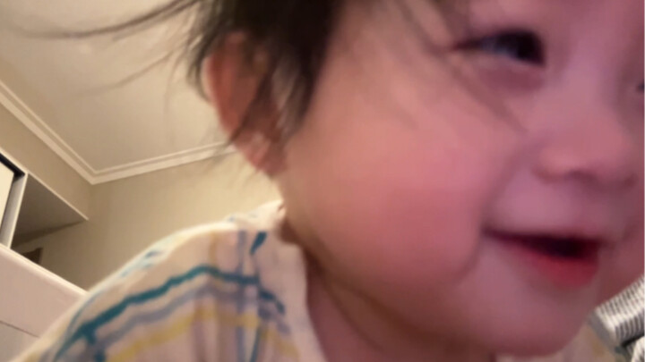 Baby selfie video