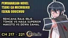 MAKOTO MENANTANG DEWA - PEMBAHASAN NOVEL TSUKI GA MICHIBIKU ISEKAI DOUCHUU CH 217 - 221