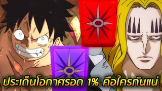 [วันพีช] : ประเด็นโอกาศรอด 1% คือใครกันแน่ !!