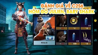 PUBG MOBILE | ĐÁNH GIÁ VẬT PHẨM VÀ TRANG PHỤC CỦA RP C2S6, HÒM ĐỒ JULIEN FOURNIE, BABY SHARK