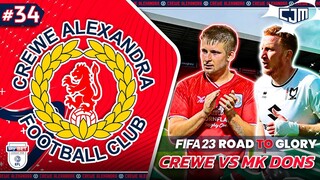 FIFA 23 Crewe Alexandra Road To Glory | The Railwaymen vs MK Dons! Minta Maaf Ke Mantan #34