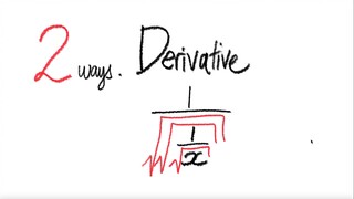 2 ways: sq root derivative 1/(√√(1/√x))