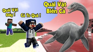 QUÁI VẬT BIỂN CẢ XUẤT HIỆN Ở AO NHÀ BÉ NOOB TRONG MINECRAFT*BQTHANH TIÊU DỆT QUÁI VẬT BIỂN CẢ