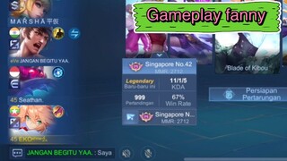 Gameplay fanny ke  1000match