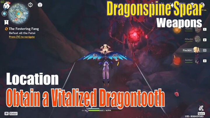 Obtain a Vitalized Dragontooth Genshin Impact