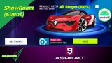 Complete All Stages Showroom Renault Dezir & Claiming All Rewards | Asphalt 9: Legends