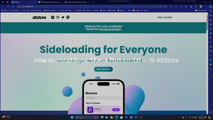 How to install Sonic Mania Plus on iOS with AltStore