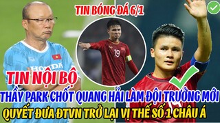 TIN NỘI BỘ: THẦY PARK CHỐT QUANG HẢI LÀM ĐỘI TRƯỞNG MỚI QUYẾT ĐƯA ĐTVN TRỞ LẠI VỊ TRÍ SỐ 1 CHÂU Á