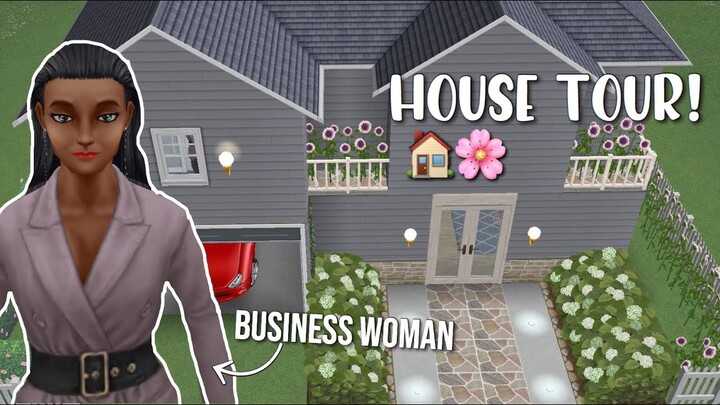 BUSINESS WOMAN HOUSE TOUR🏠💇🏽‍♀️ || Sims Freeplay