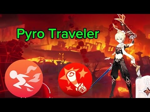 Finally!!Pyro Traveler will be the strongest character. genshin impact