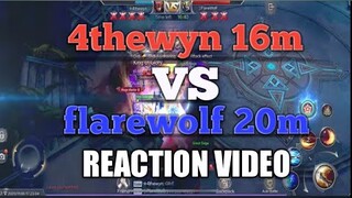 4thewyn 16m vs flarewolf 20m REACTION VIDEO MAJESTY FINALS