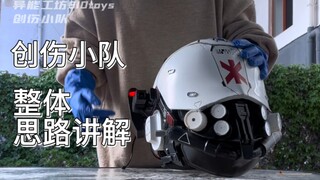 赛博朋克创伤小队2077头盔思路讲解cosplay道具up个人理解比较多