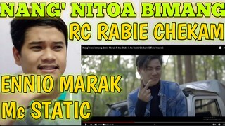 NANG' NITOA BIMANG - ENNIO MARAK FT. Mc STATIC & RC RABIE CHEKAM (MV TEASER) FILIPINO REACTION