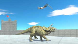 Remastered TRICERATOPS Stabs and Throws Everything - Animal Revolt Battle Simulator