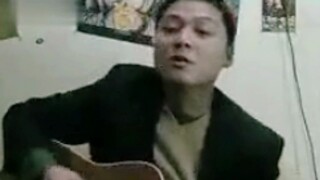 Playing and singing "Lover" by Wong Ka Kui, recorded ten years ago