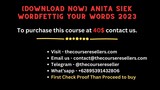 [Download Now] Anita Siek Wordfettig Your Words 2023
