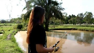 mancing bersama gadis Dayak Kalimantan  #gadisdayak #cantik #dayakviral