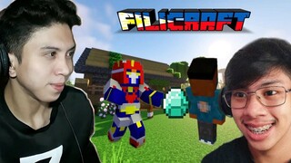 FILICRAFT BINIGYAN KO NG DIAMONDS SI @Khent Bernardo  + GUMAWA AKO BAHAY (Filipino Minecraft SMP)