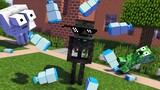 Monster School : FUNNY BOTTLE FLIP Challenge - Minecraft Animation