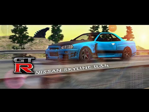 Nissan Skyline R34 4K| Car Parking Multiplayer - Bilibili