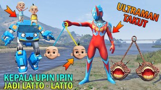 KEPALA UPIN IPIN DIJADIKAN LATTO LATTO RAKSASA, ROBOT KING TAYO MARAH - GTA 5 BOCIL