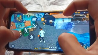 Realme narzo 20 pro free fire gameplay test 4 finger claw handcam m1887 onetap headshot 90HZ display