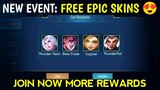 NEW EVENT FREE EPIC SKIN AND HUGE REWARDS JOIN NOW || MOBILE LEGENDS