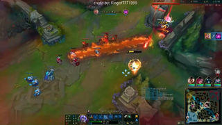 Kled bật R xông vào thẳng bắt AD cưc trâu bò #game