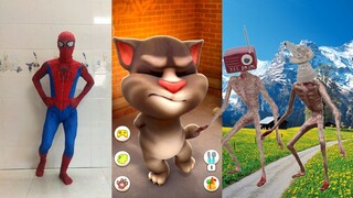 Mèo Tôm - Người Nhện - Qủy Đầu Loa - Qủy Đầu Cẩu - Qủy Đèn Giao Thông