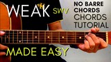 SWV - WEAK Chords (EASY GUITAR TUTORIAL) for Acoustic Cover