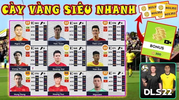 Những bước cày VÀNG cực nhanh và hiệu quả cho người mới Dream League Soccer 2022