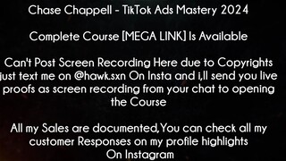 Chase Chappell Course TikTok Ads Mastery 2024 download