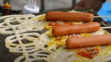 Hot dog crepe phomai, trứng, xúc xích| Đồ ăn đường phố Thái Lan
