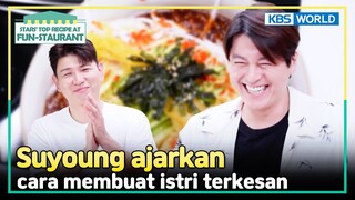 [IND/ENG] Jasson terkejut dengan pasta kimchi Suyoung | Fun-Staurant | KBS WORLD TV 240916