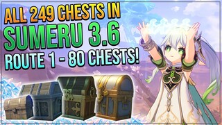 Genshin Impact 3.6 Complete Chest Guide! 249 Chests! Gavireh Lajavard! | ROUTE 1 - 80 CHESTS!