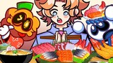 [Bab Xiaogu dan Xiaonan] Ada banyak makanan ala Jepang pada hari Jumat, termasuk sashimi dan sushi!