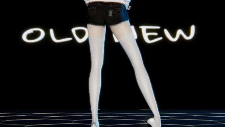 [MMD·3D]Cat girl in white stockings - EVERGLOW - Bon Bon Chocolat