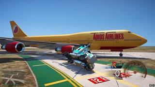 GTA 5 Siêu Đầu Kéo Mỹ 4000 Mã Lực Thử Sức Kéo Máy Bay Aibus A320 Siêu To Siêu Khổng lồ...