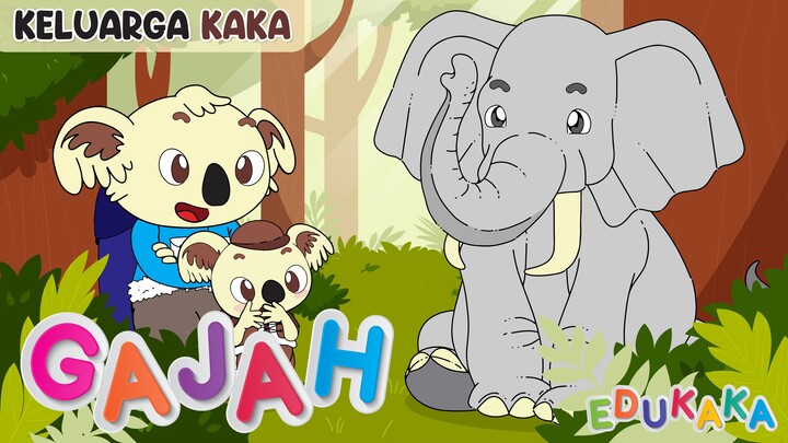 GAJAH - Kartun Lucu | Lagu Anak Indonesia | Belajar Mengenal Hewan