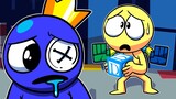 Blue Is So Sad With Player - Rainbow Friends Animation