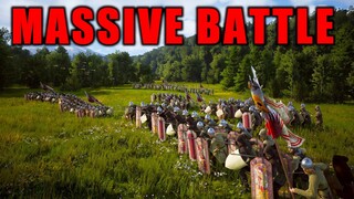 Manor Lords Combat - 600+ Man Massive Battle!